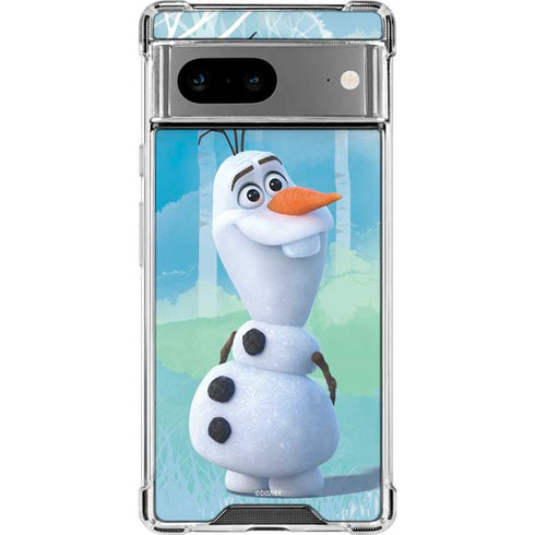 Disney Frozen II Olaf Google Pixel 7a Clear Case